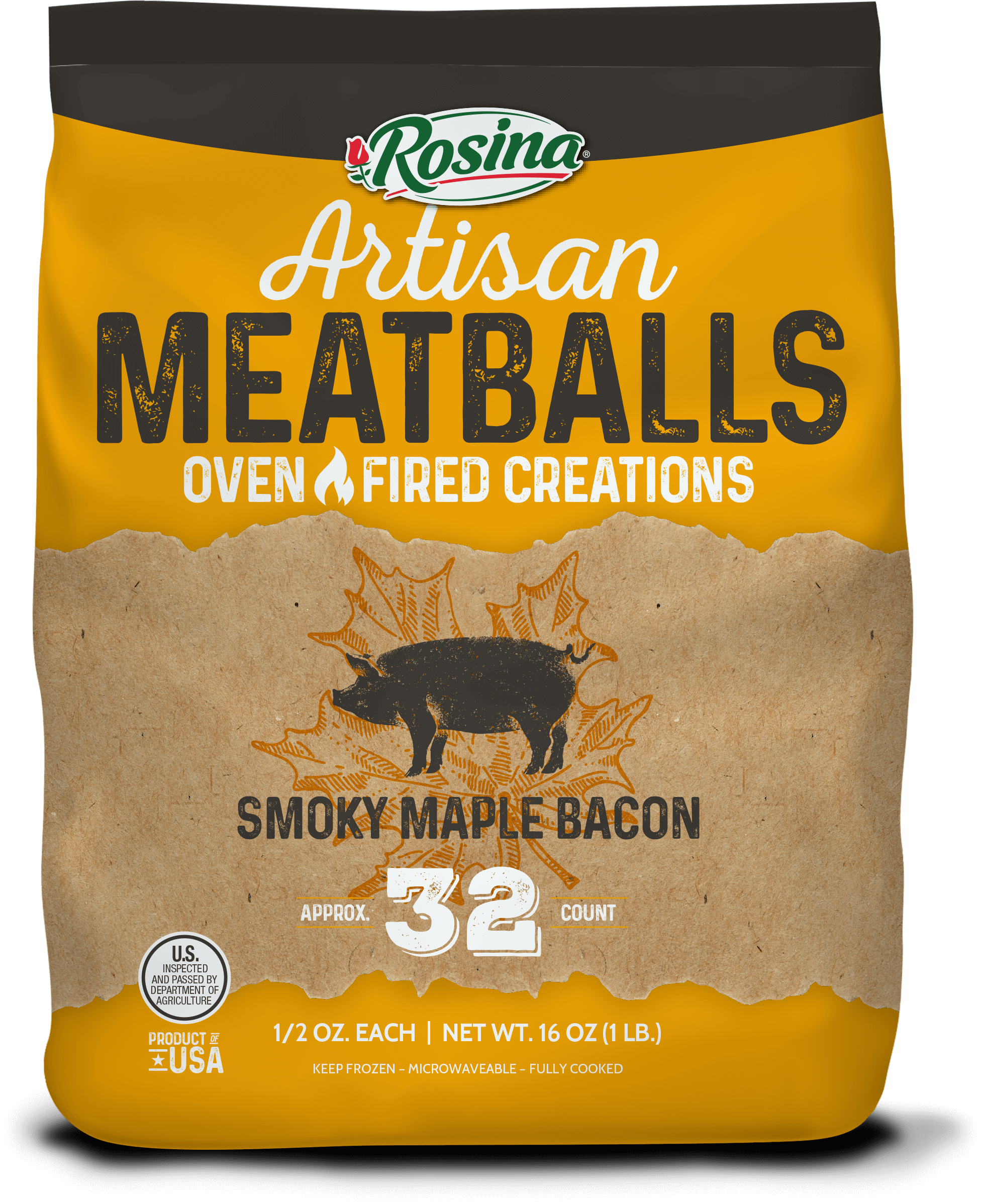 Rosina Artisan Smoky Maple Bacon Meatballs