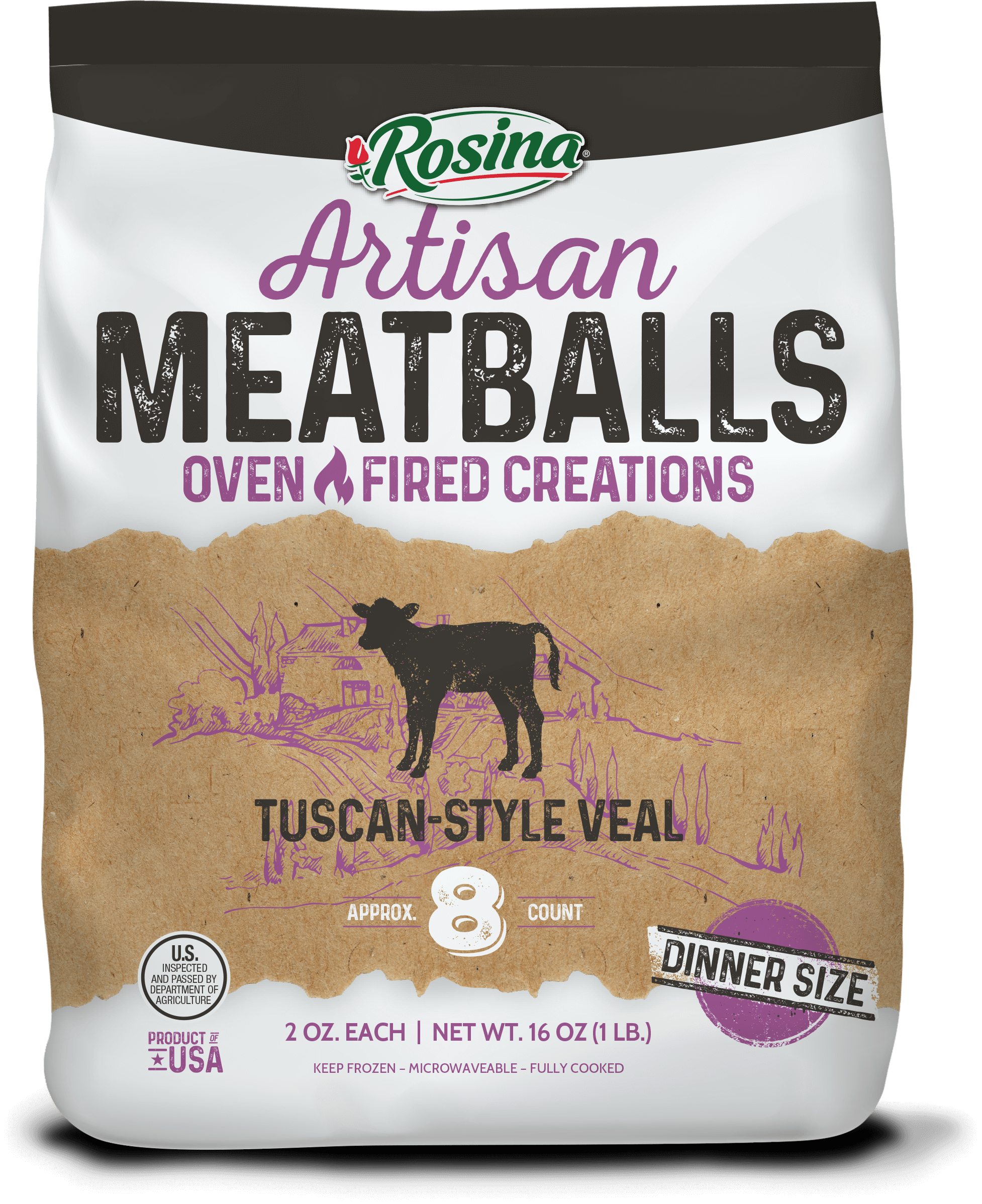 Rosina Artisan Tuscan-Style Veal Meatballs (2 oz)