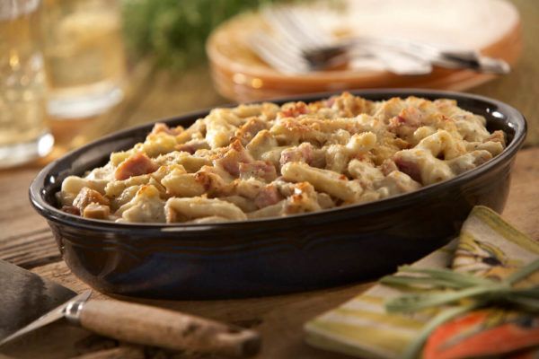 Chicken Cordon Bleu Cavatelli Pasta Bake