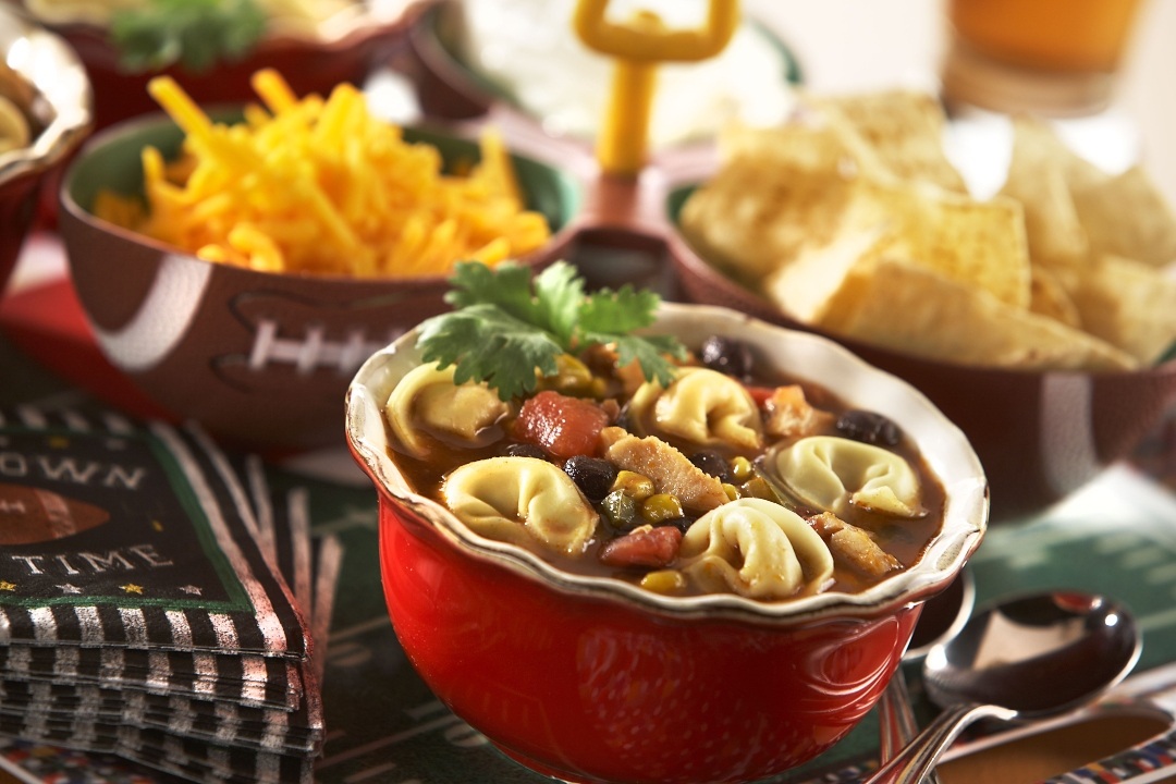 Cheese Tortellini Tortilla Soup