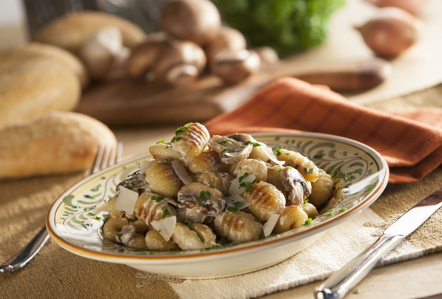 Pan-Seared Gnocchi with Mushroom Marsala Sauce