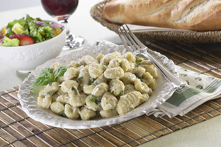 Gnocchi with Alfredo Sauce and Herbs