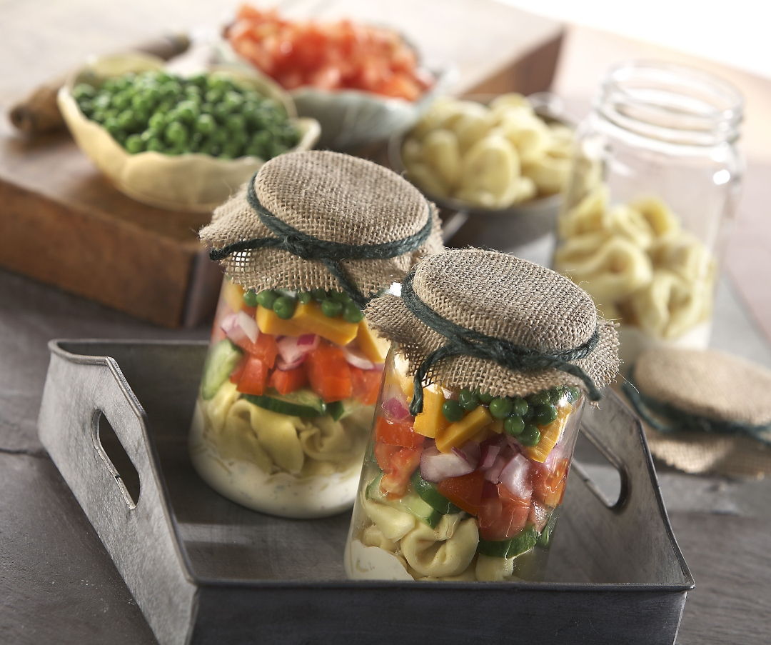 Cheese Tortellini and Ranch Salad