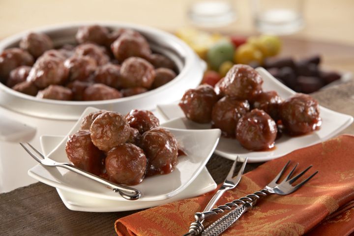 Cranberry and Chili Meatballs with a Dijon Twist
