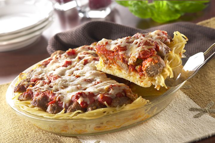 Spaghetti Meatball Pie