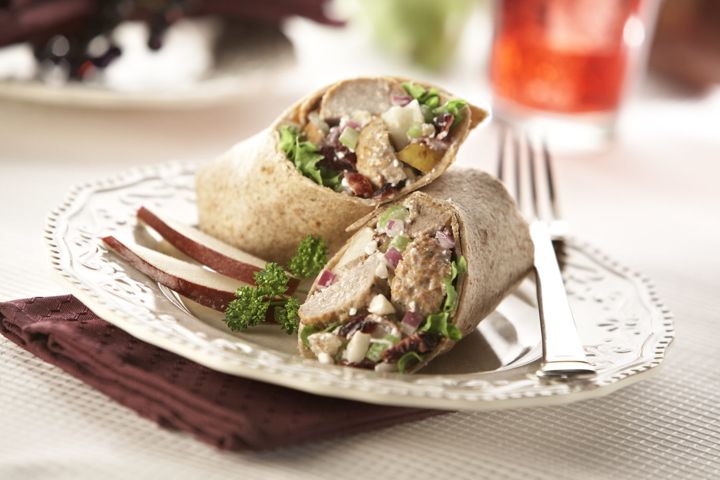 Turkey Meatball Salad Wraps