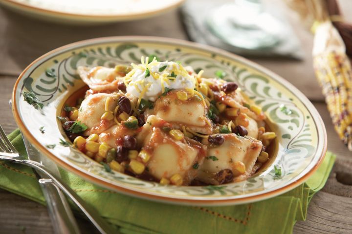 Mexican Gluten-Free Cheese Ravioli Bowl