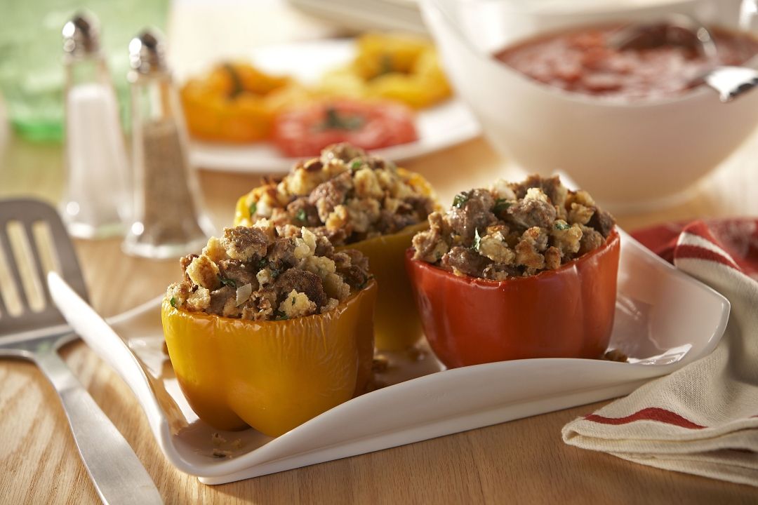 Meatball Stuffed Peppers