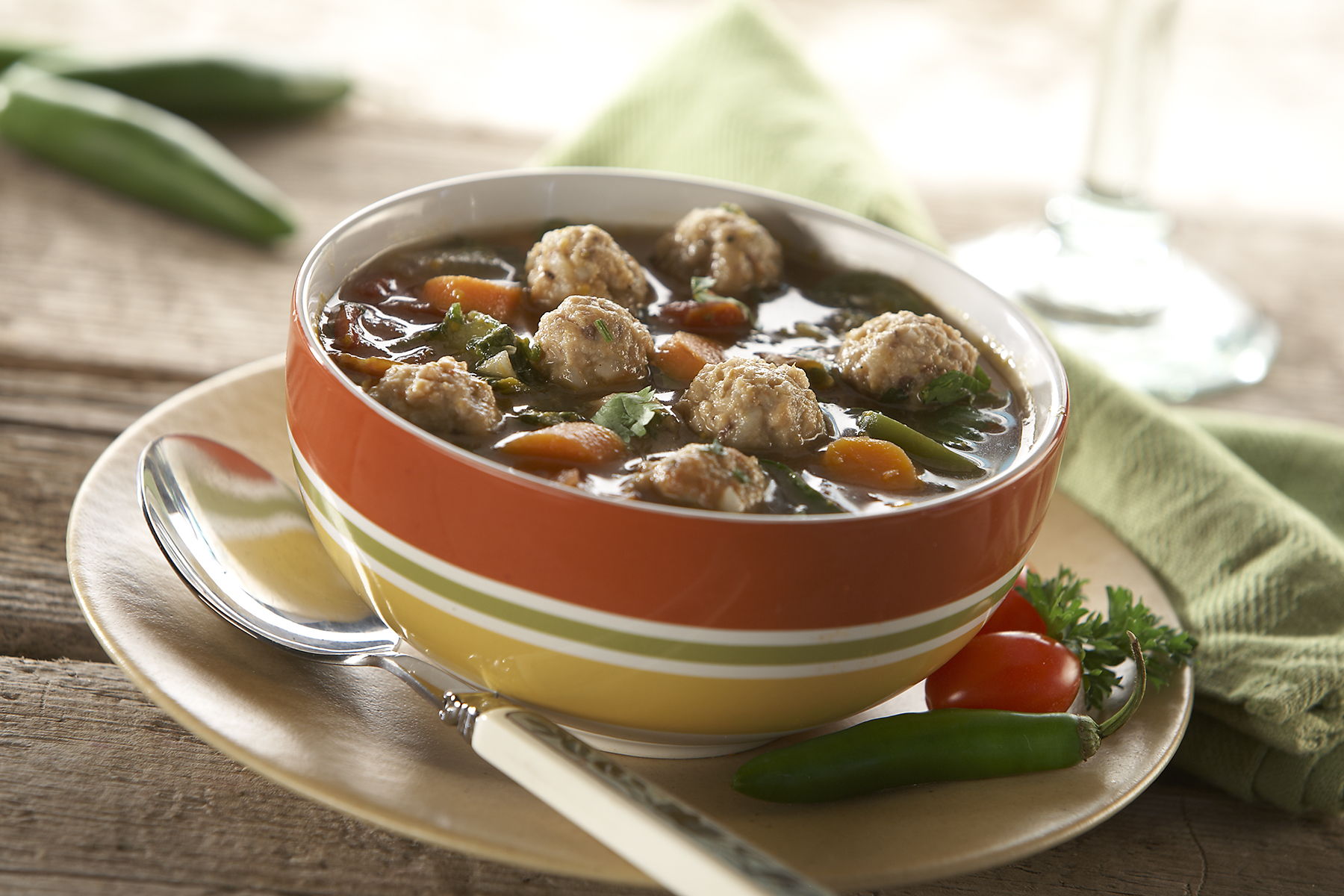 Meatball Minestrone Soup