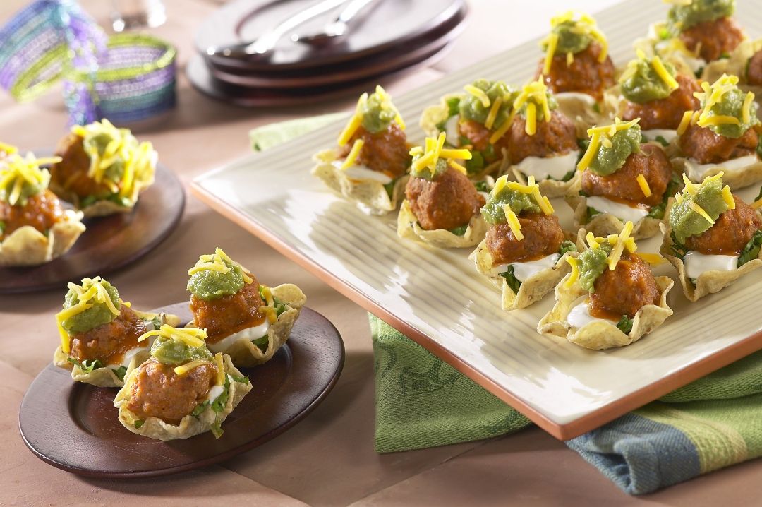 Nacho Bites with Homestyle Meatballs - Rosina Foods | Meatball Recipes ...