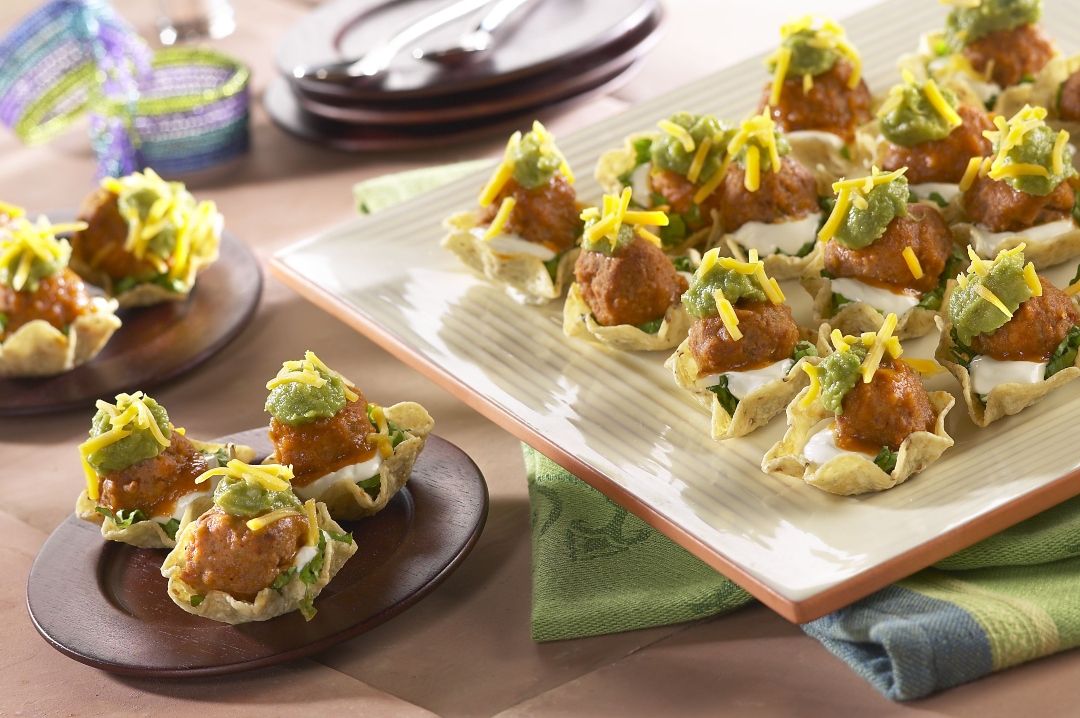 Nacho Bites with Homestyle Meatballs