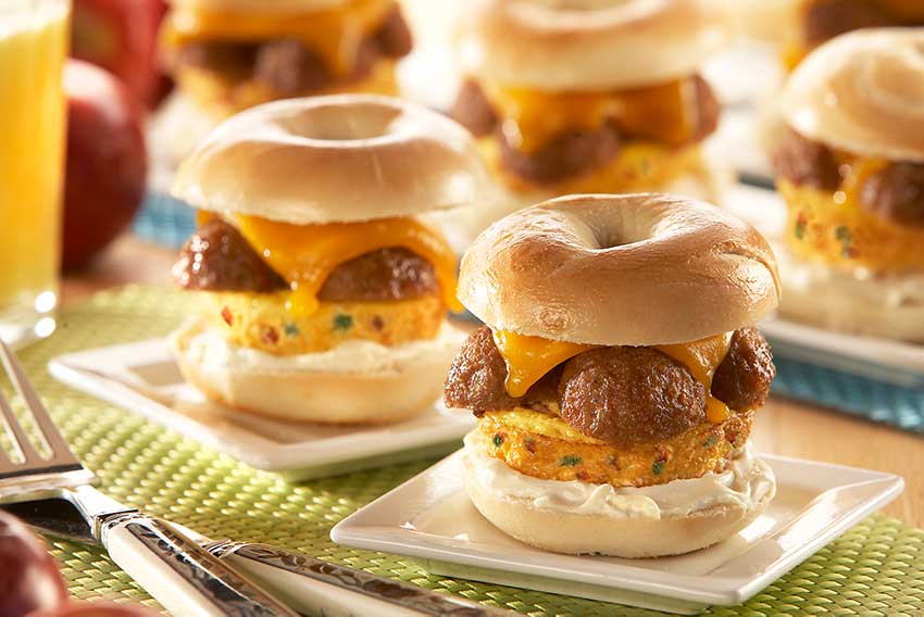 Southwest Style Meatball Breakfast Sliders